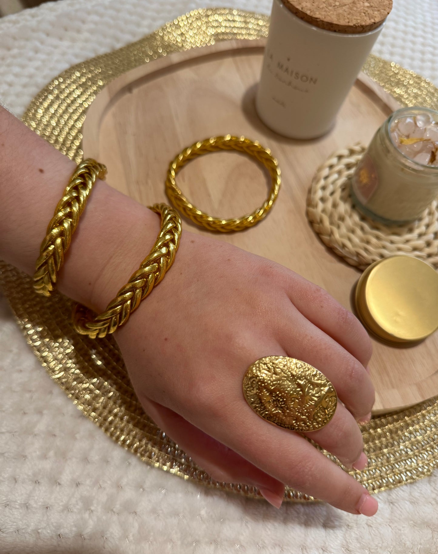 Bracelet jonc bouddhiste Aïcha