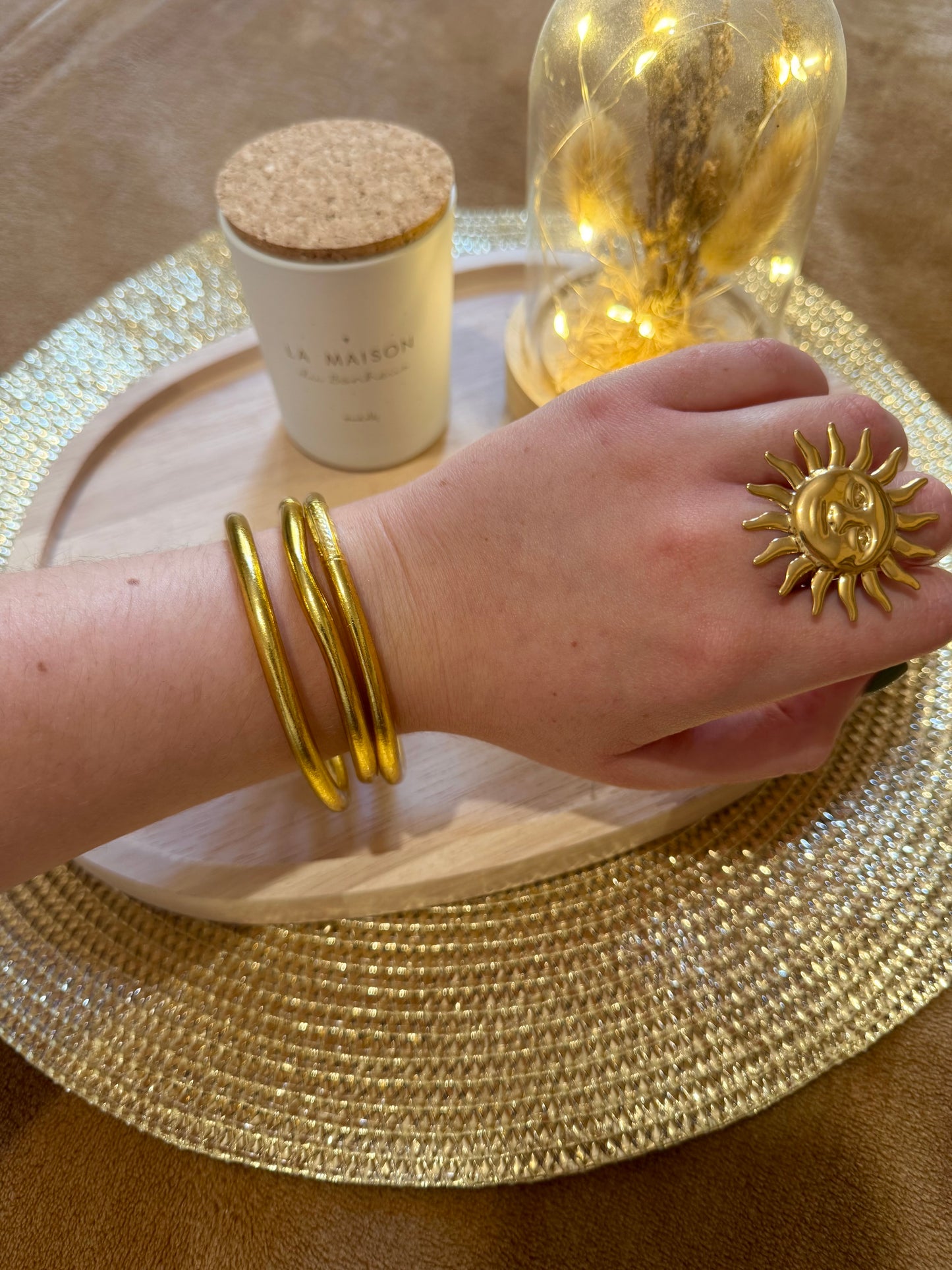 Bracelet jonc bouddhiste Aurélie