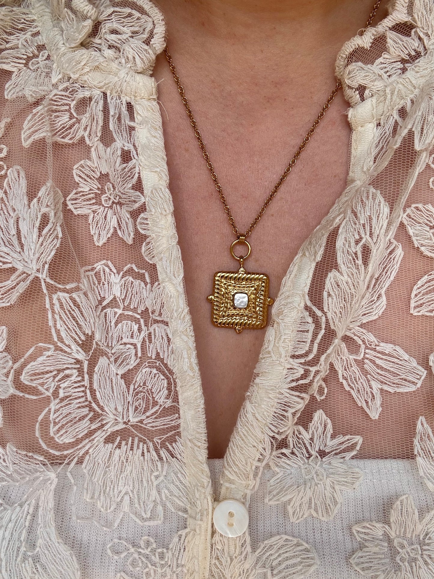 Collier Kahina blanc