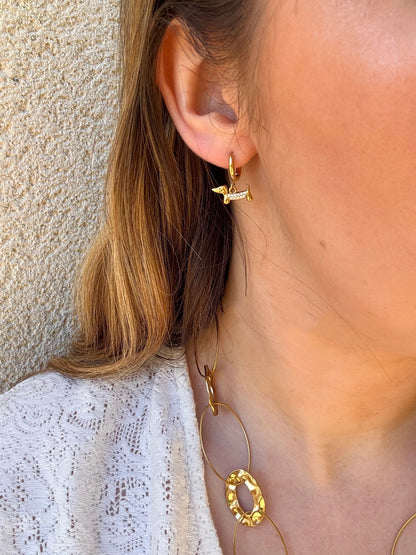 Boucles d'oreilles teckel