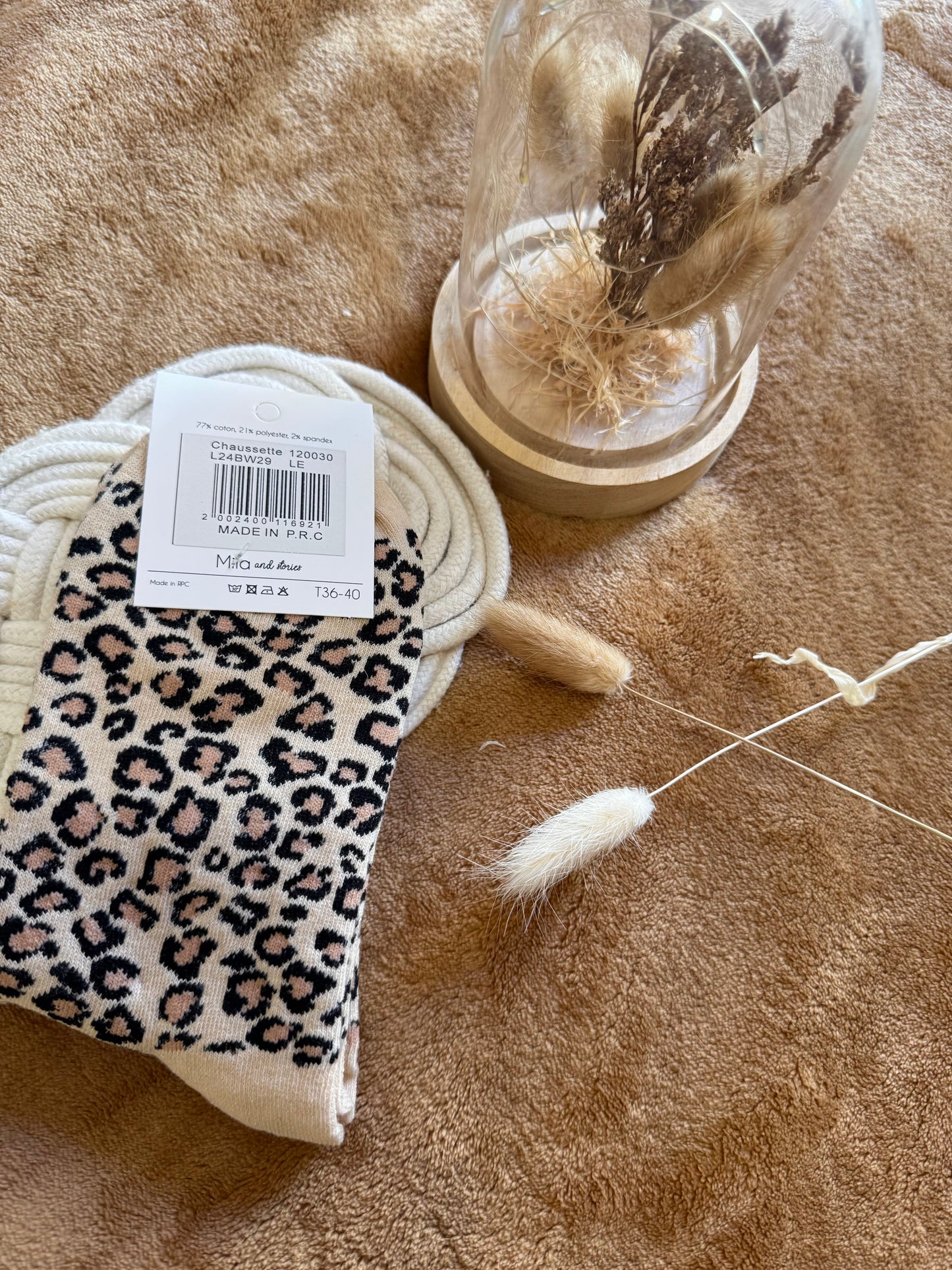 Chaussettes léopard AMOUR