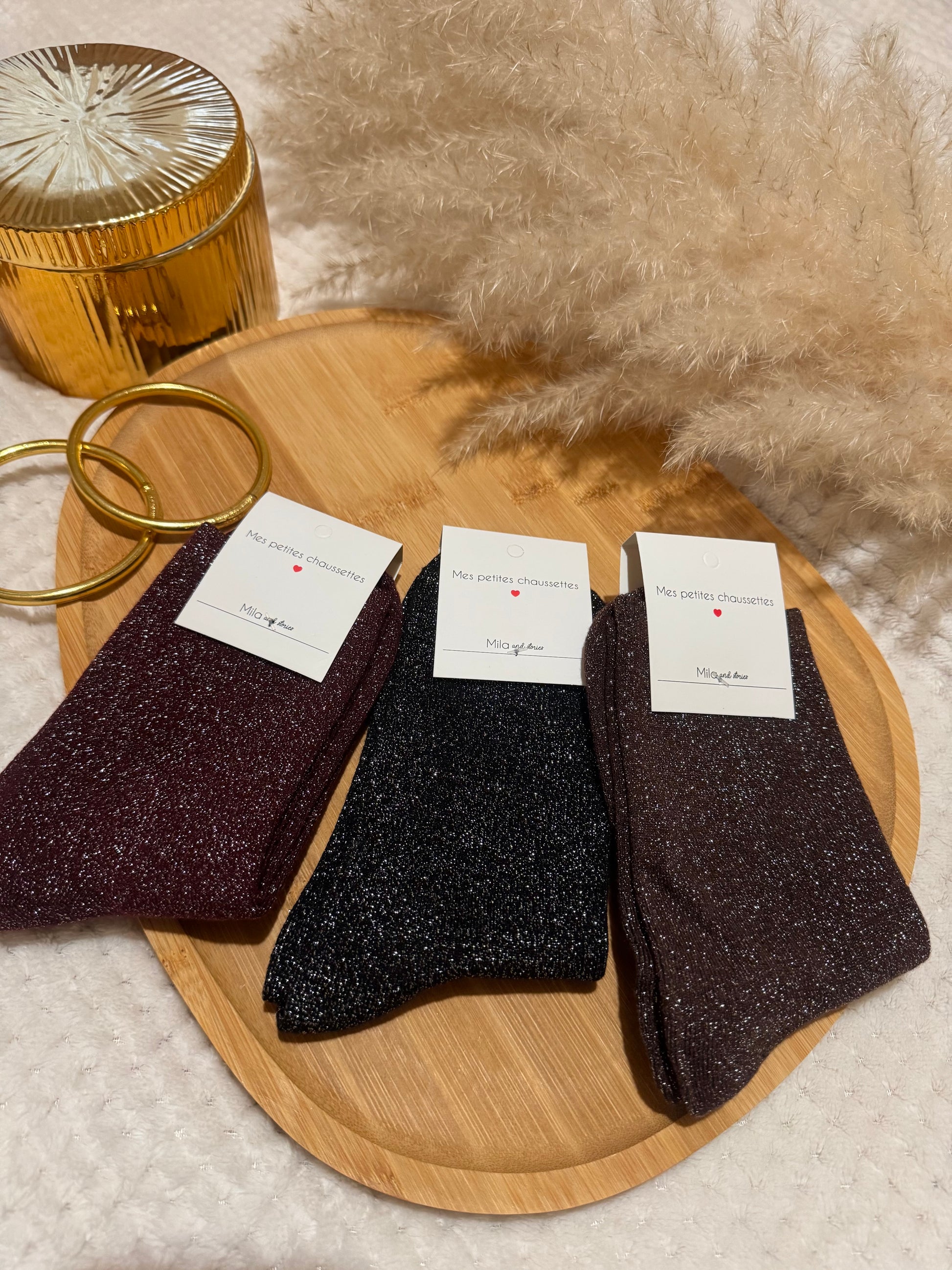 Chaussettes à paillettes 