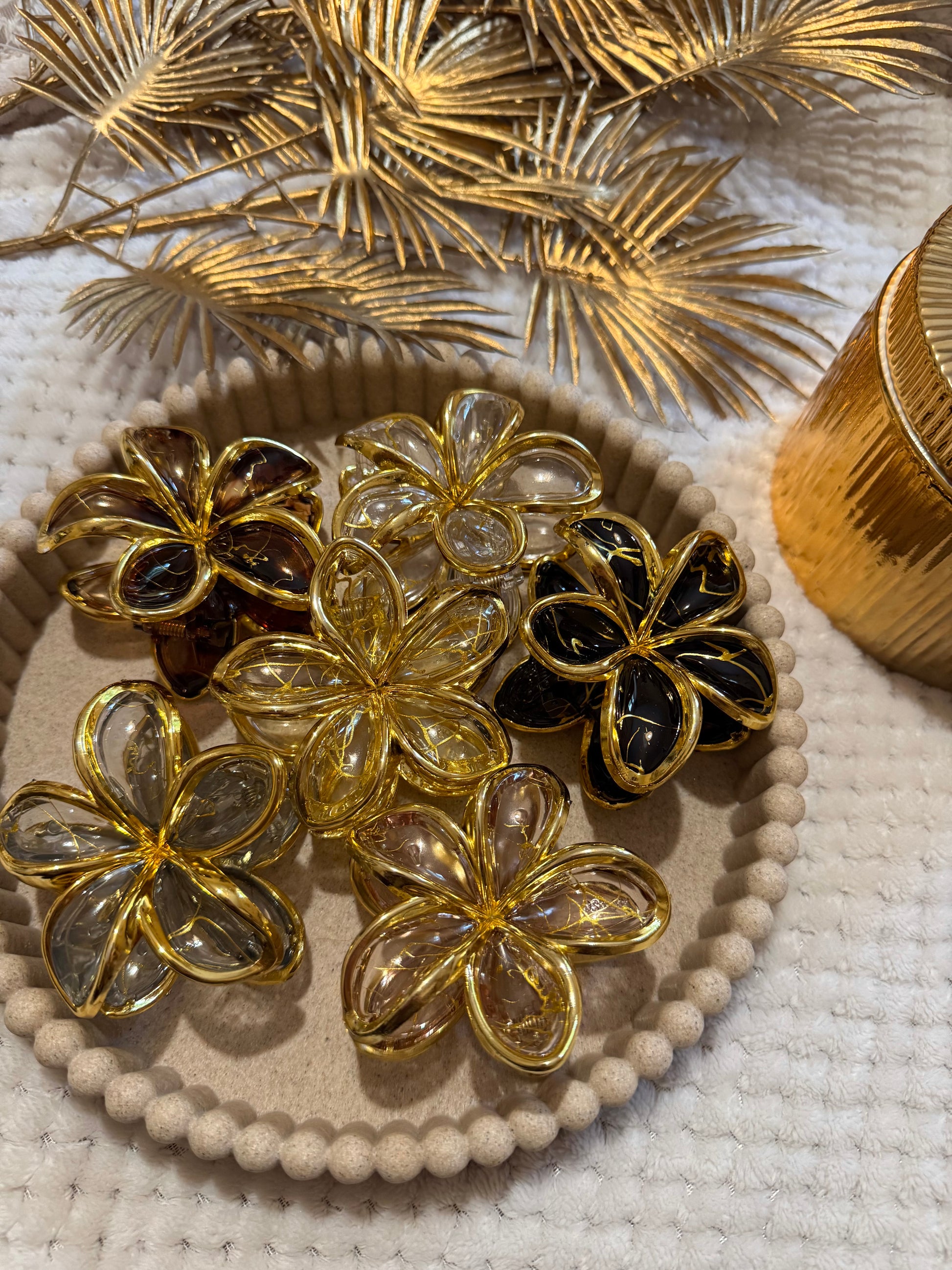 Pince à cheveux fleur 