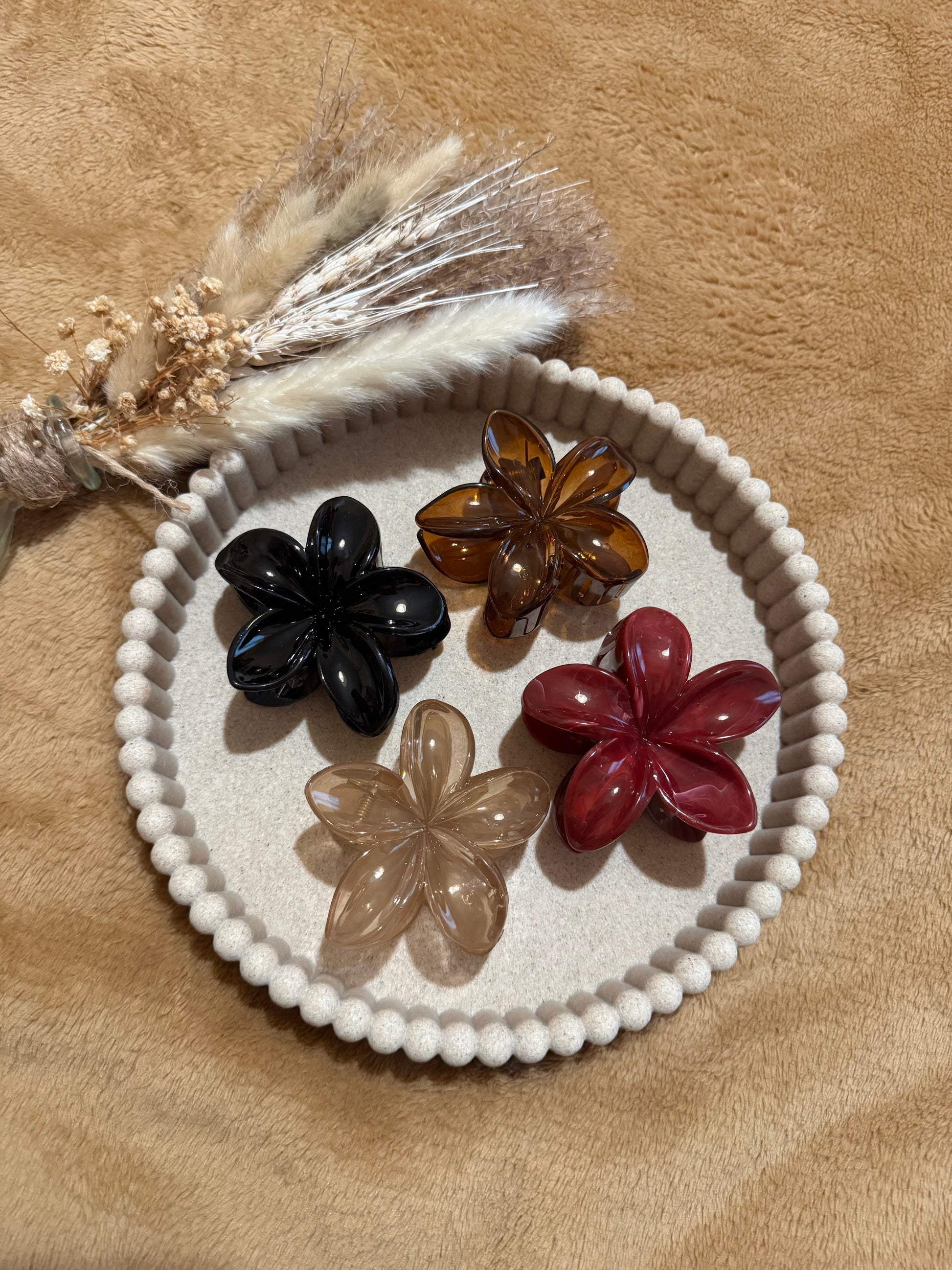 Pince à cheveux fleur