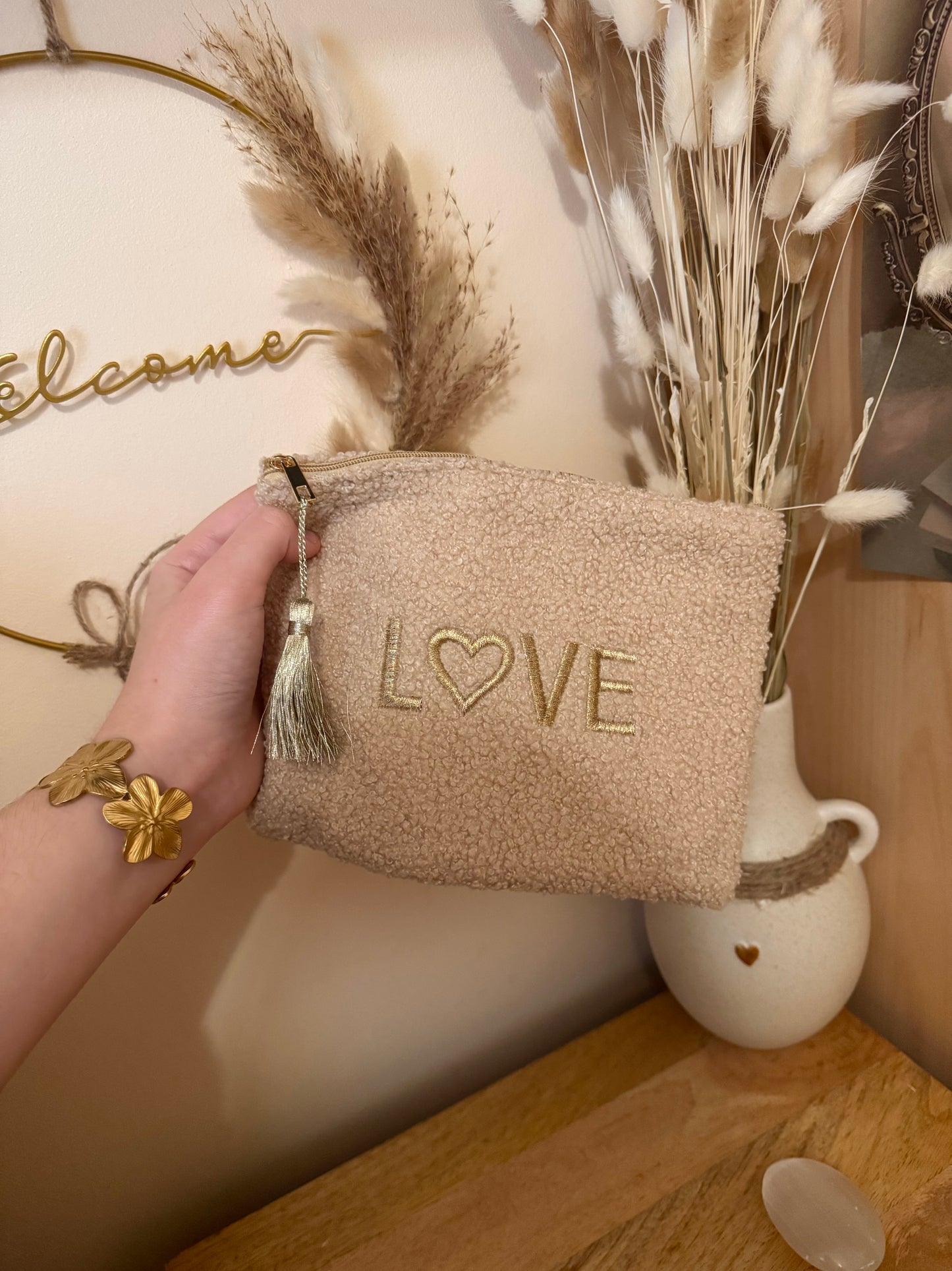 Pochette beige Teddy Love