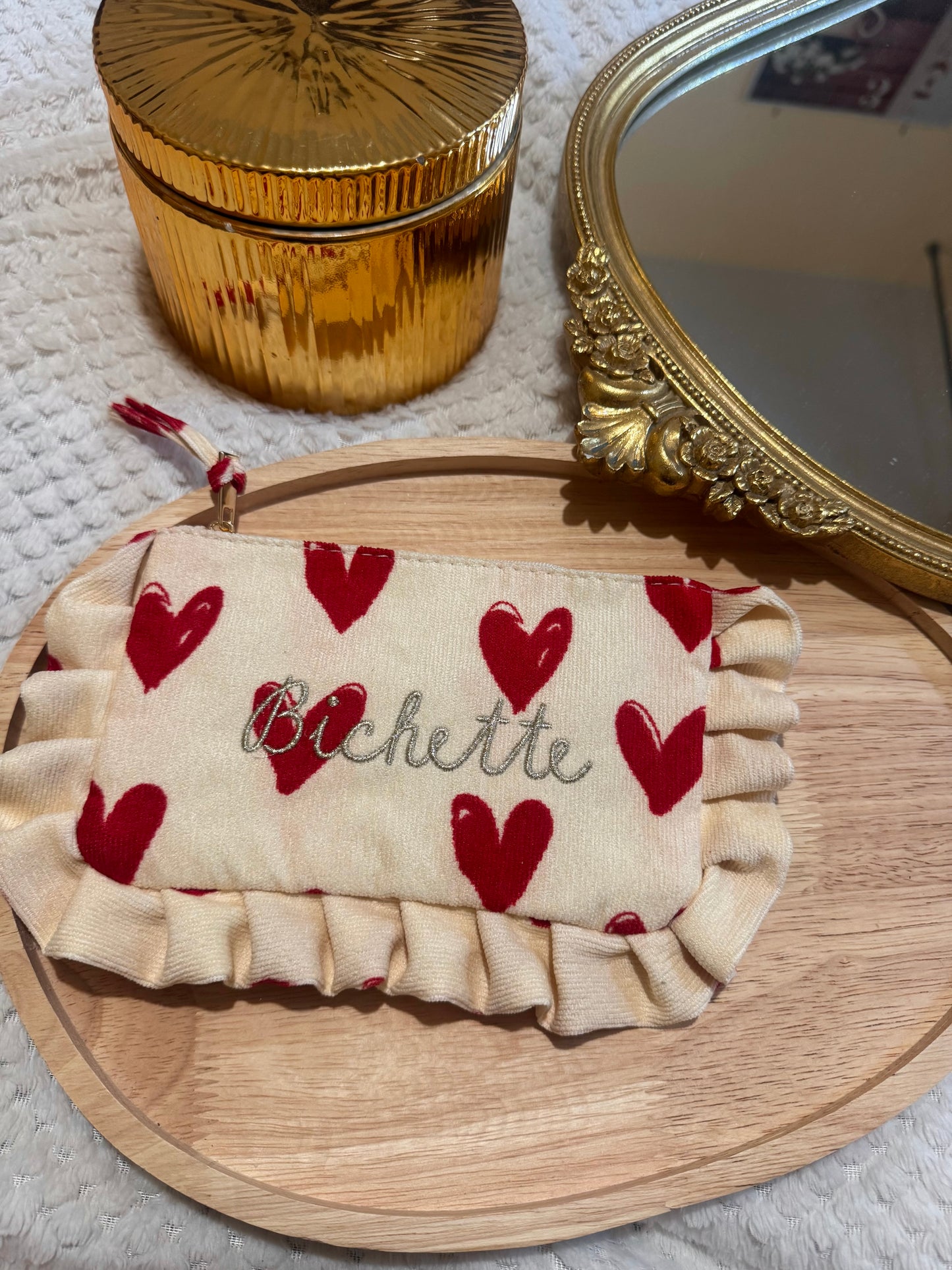 Pochette Bichette coeurs 