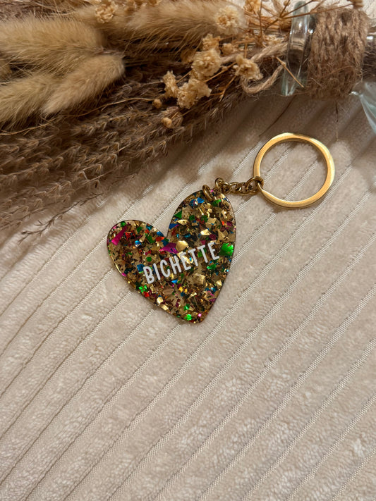 Porte-clé Bichette multicolore