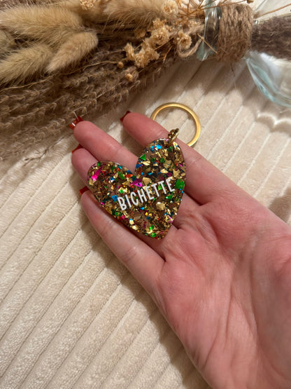 Porte-clé Bichette multicolore