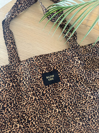 Tote-bag léopard BAZAR CHIC