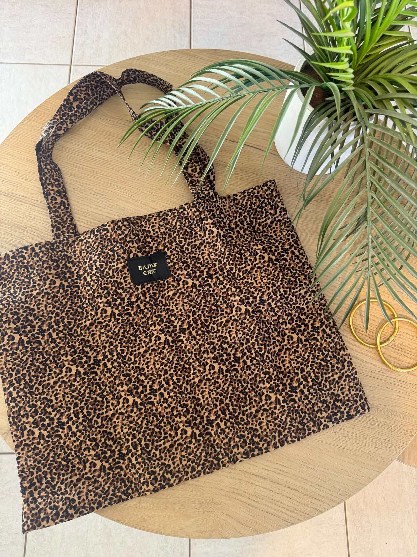 Tote-bag léopard BAZAR CHIC