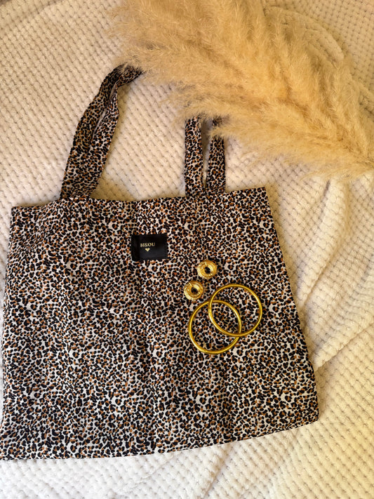 Tote-bag léopard BISOU